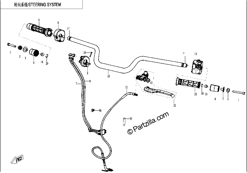 Diagrama de STEERING SYSTEM
