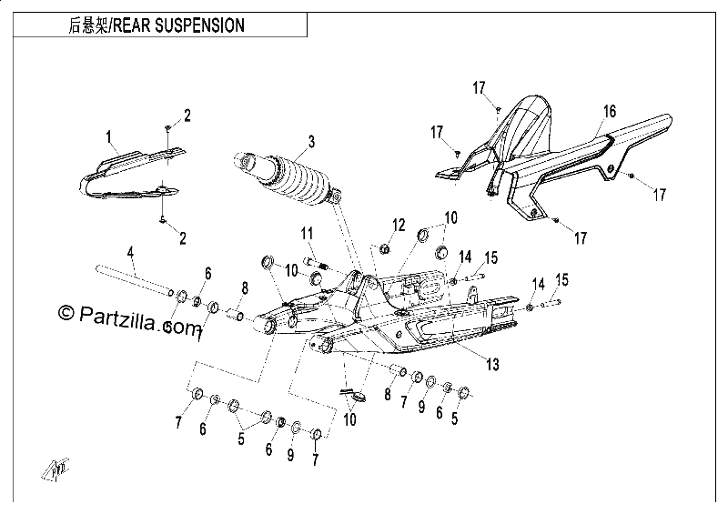 Diagrama de REAR SUSPENSION