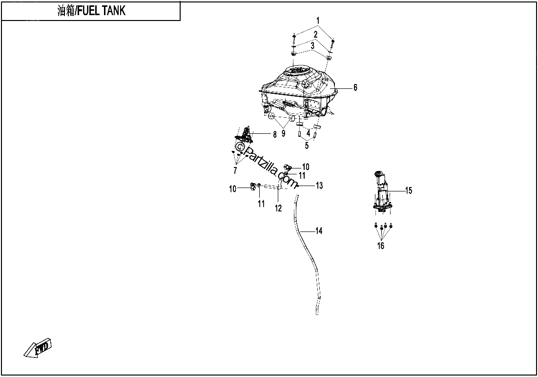 Diagrama de FUEL TANK