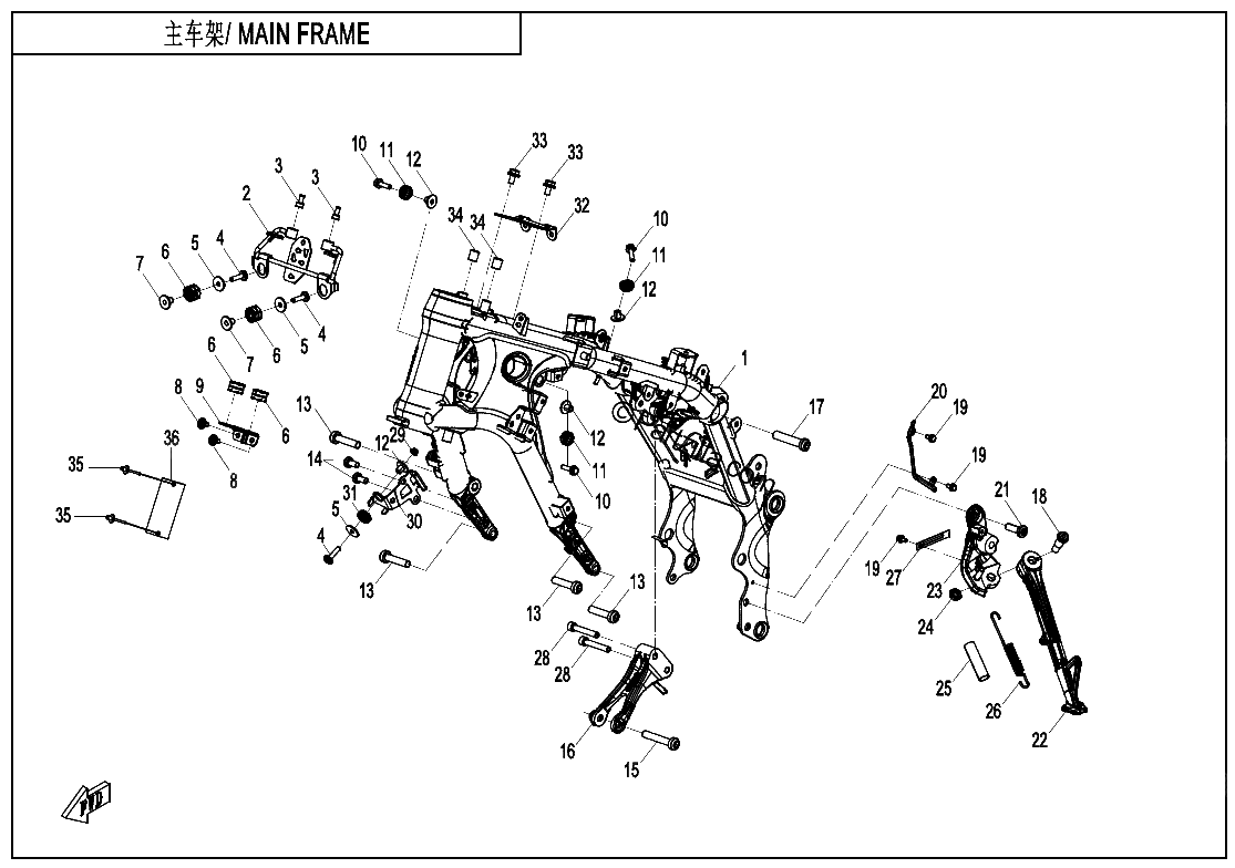 Diagrama de MAIN FRAME