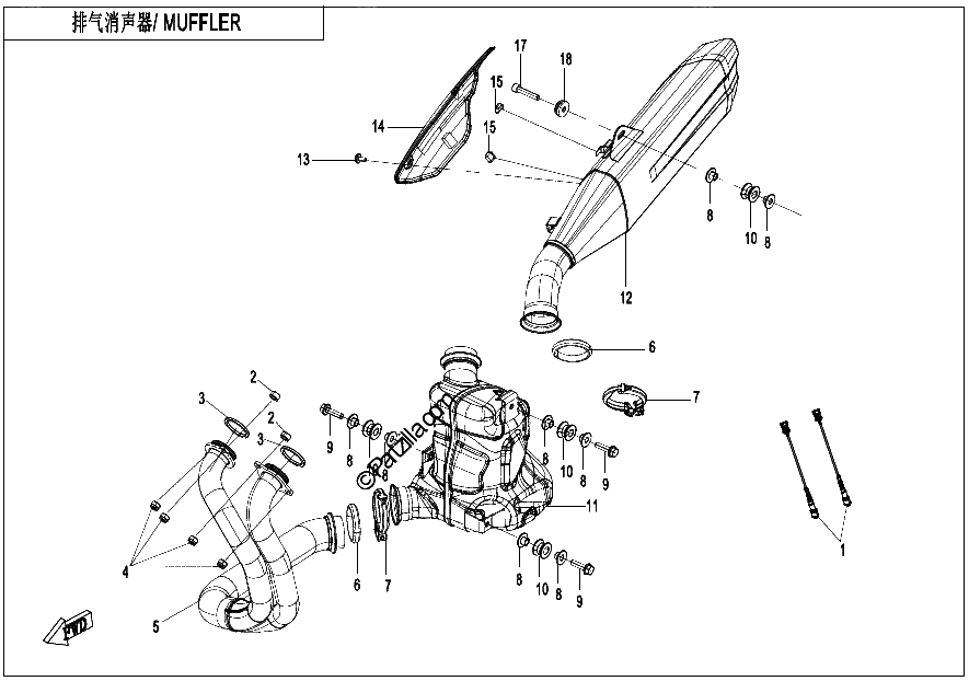Diagrama de MUFFLER