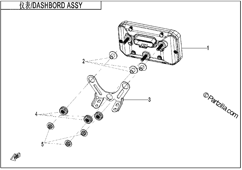 Diagrama de DASHBOARD ASSY
