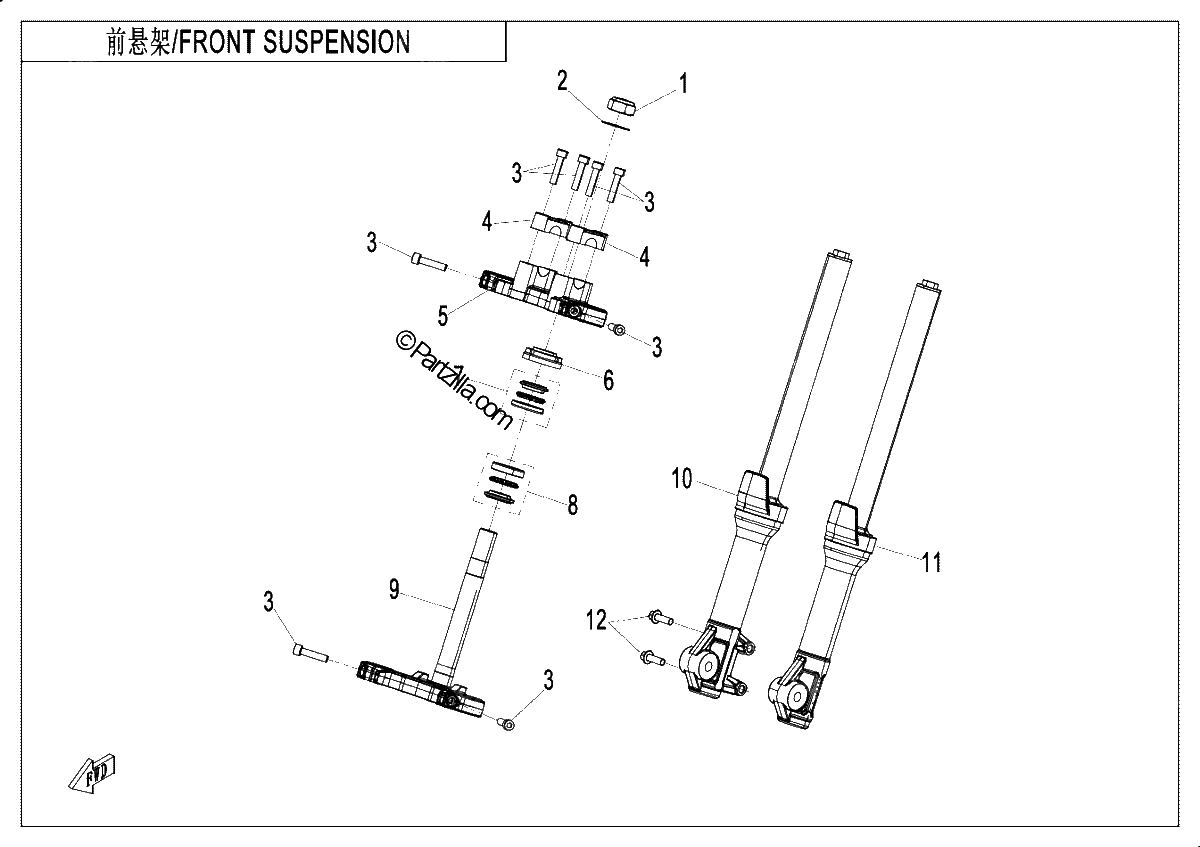 Diagrama de FRONT SUSPENSION