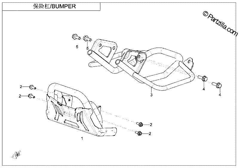 Diagrama de BUMPER INTERNATIONAL CE