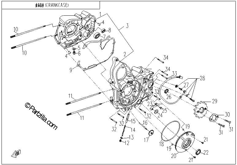 Diagrama de CRANKCASE