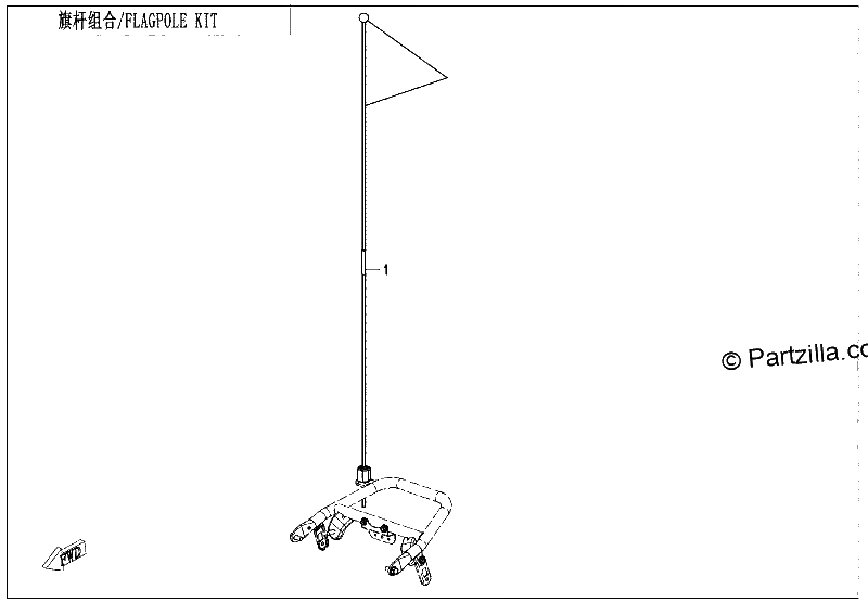Diagrama de FLAGPOLE KIT