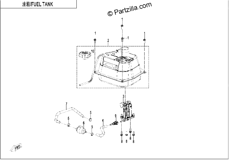 Diagrama de FUEL TANK 1
