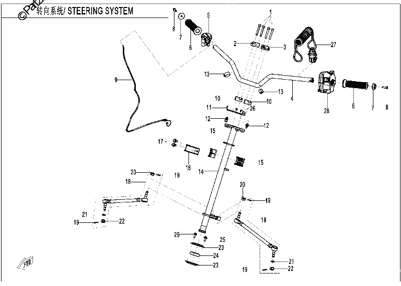 Diagrama de STEERING SYSTERM 2