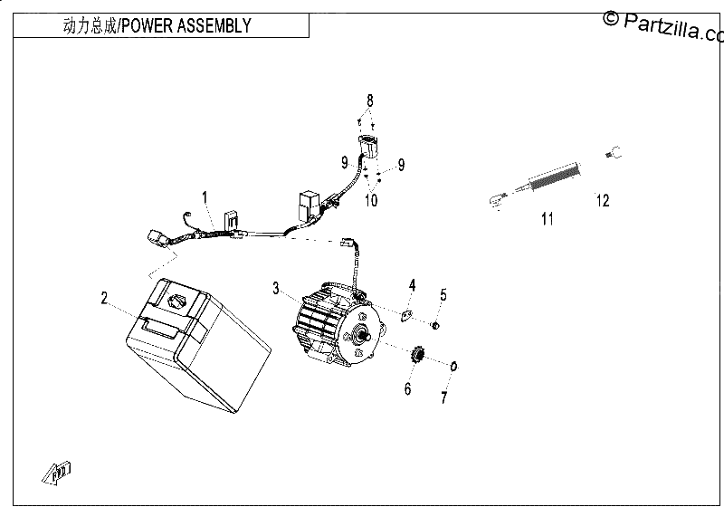 Diagrama de POWER ASSEMBLY