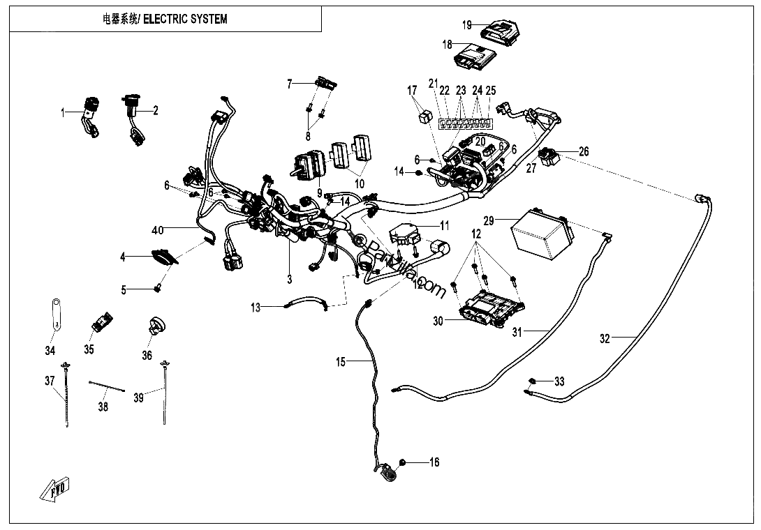 Diagrama de ELECTRIC SYSTEM SPORT