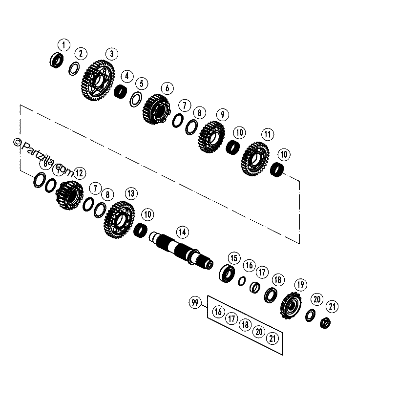 Diagrama de COUNTER SHAFT