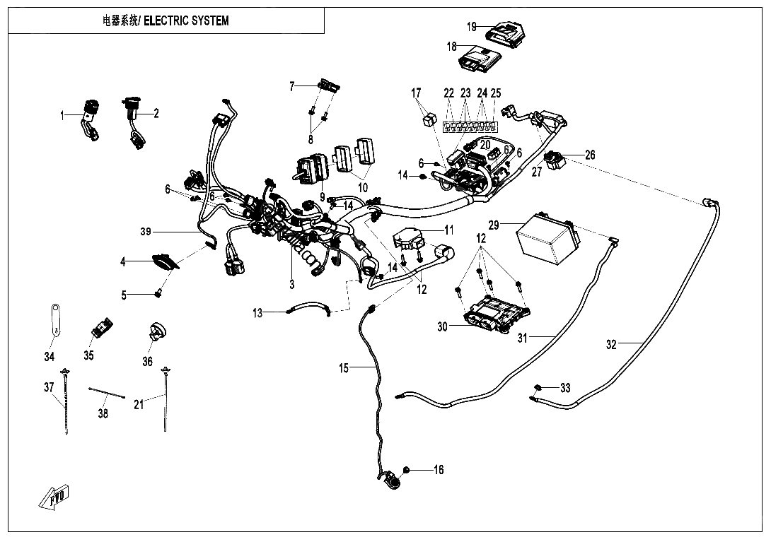 Diagrama de ELECTRIC SYSTEM TOURING