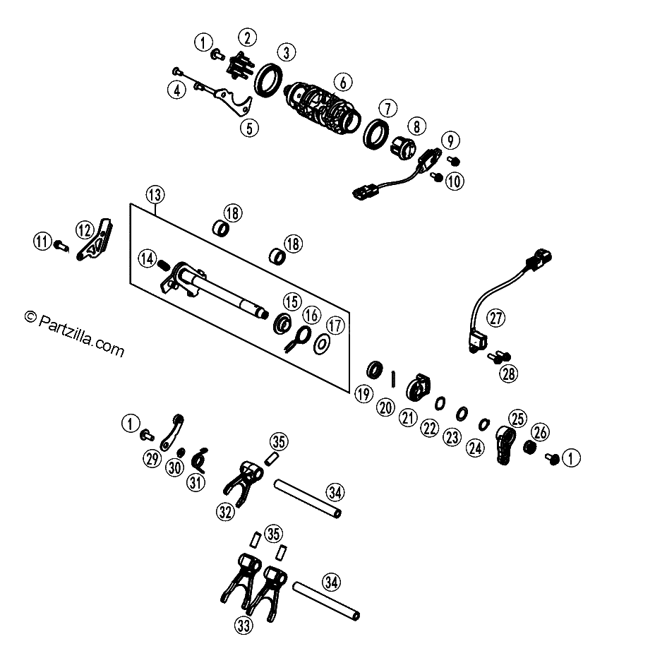 Diagrama de SHIFTING MECHANISM