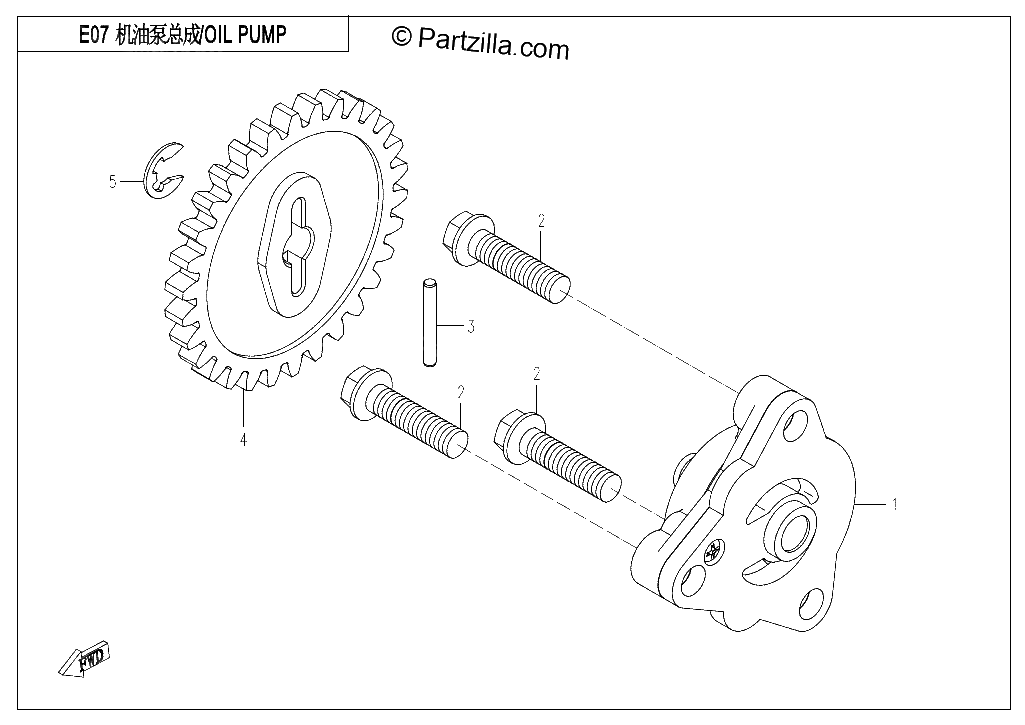 Diagrama de OIL PUMP ASSY