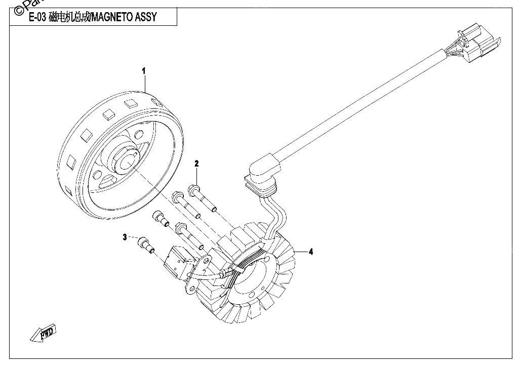 Diagrama de MAGNETO ASSY