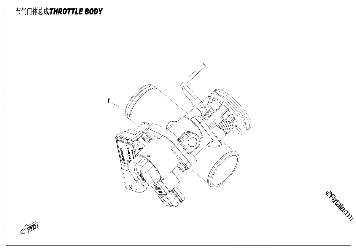 Diagrama de THROTTLE BODY ASSY