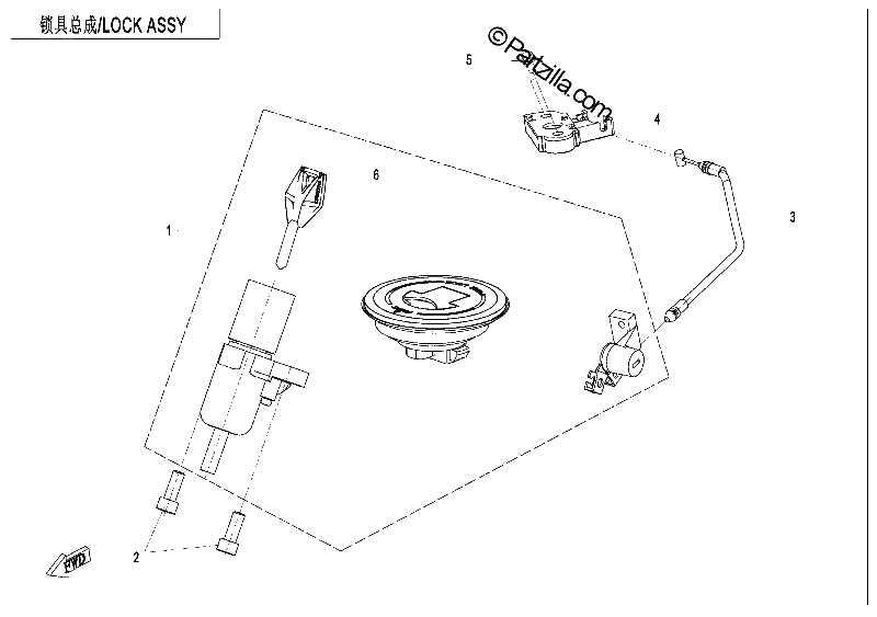 Diagrama de LOCK KIT