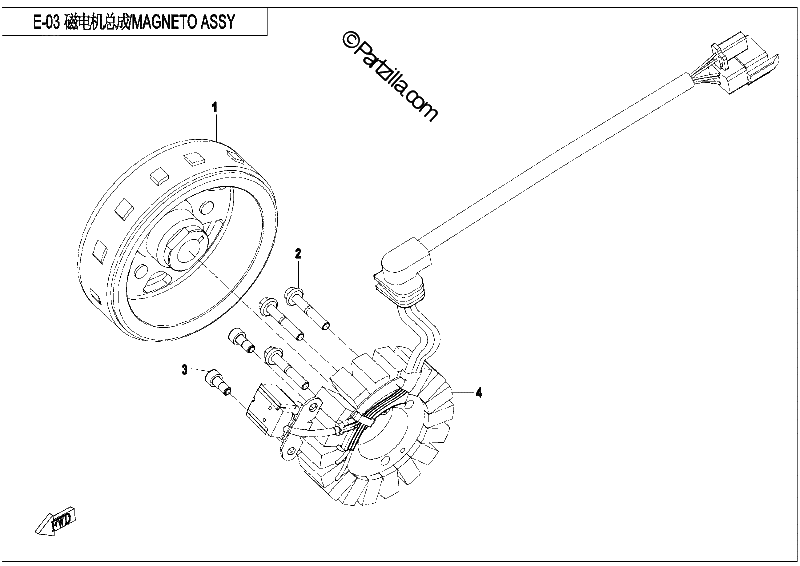 Diagrama de MAGNETO ASSY