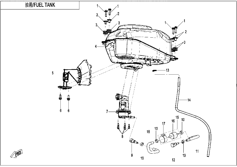 Diagrama de FUEL TANK