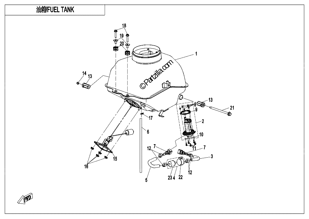 Diagrama de FUEL TANK
