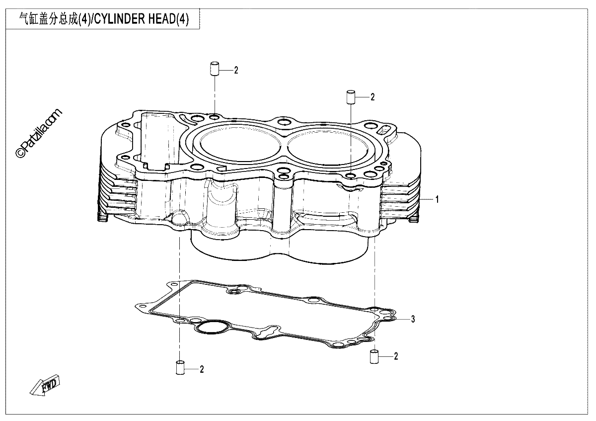 Diagrama de CYLINDER HEAD 3