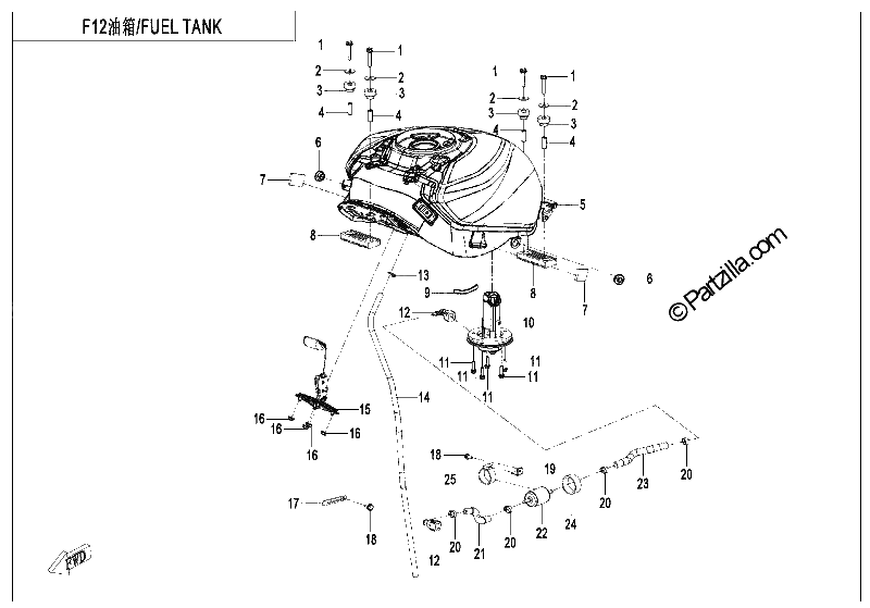 Diagrama de FUEL TANK