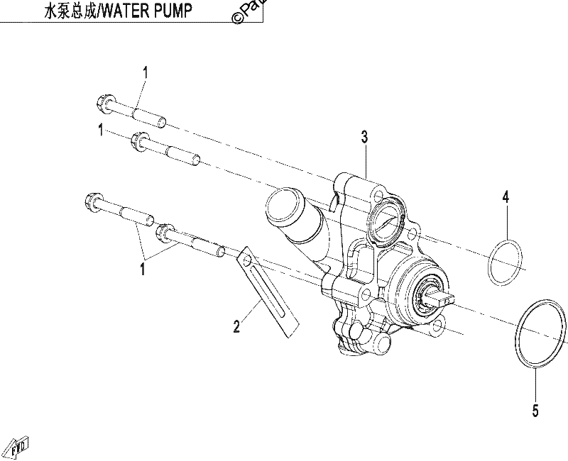 Diagrama de WATER PUMP