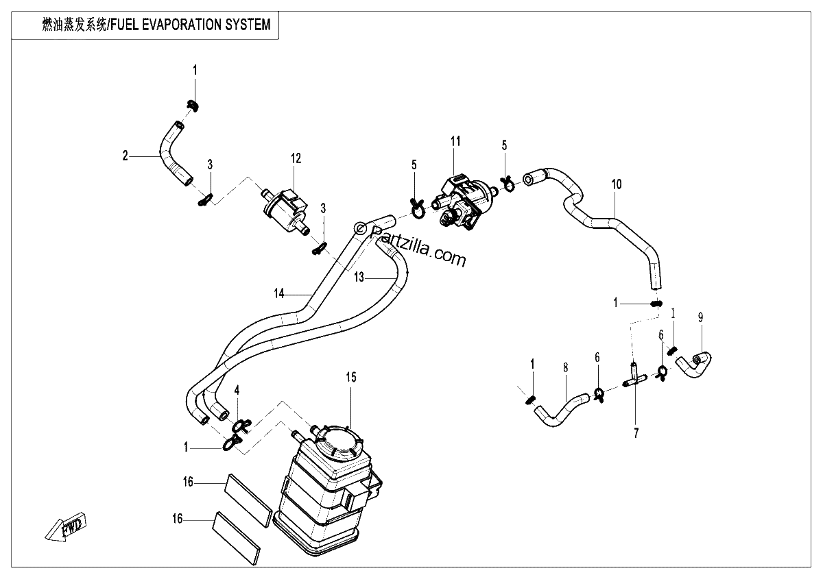 Diagrama de FUEL VAPORIZATION SYSTEM