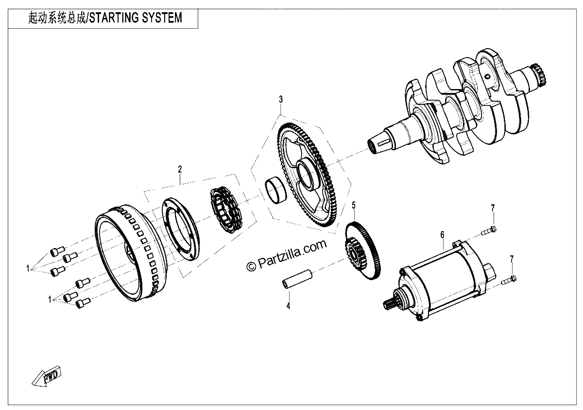 Diagrama de STARTING SYSTEM