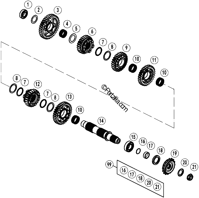Diagrama de COUNTER SHAFT