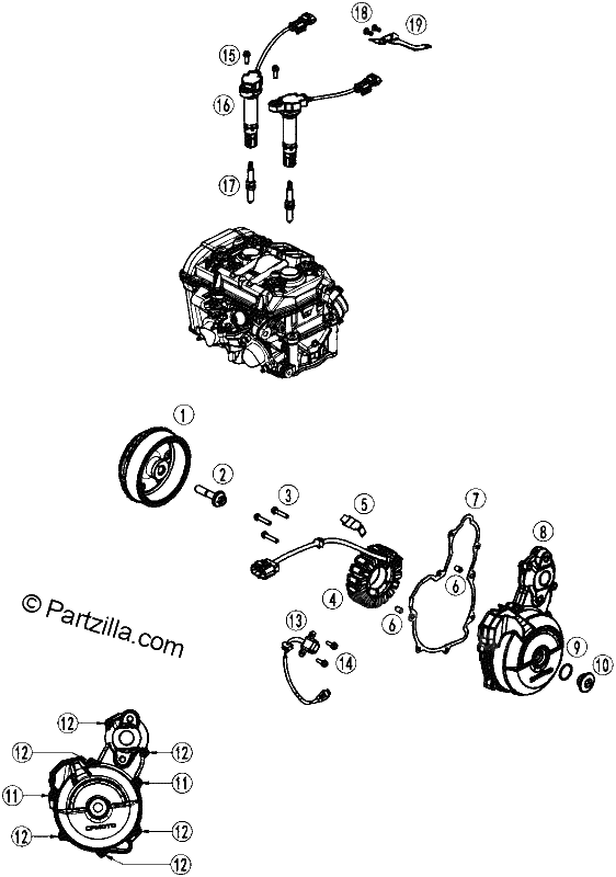 Diagrama de IGNITION COVER
