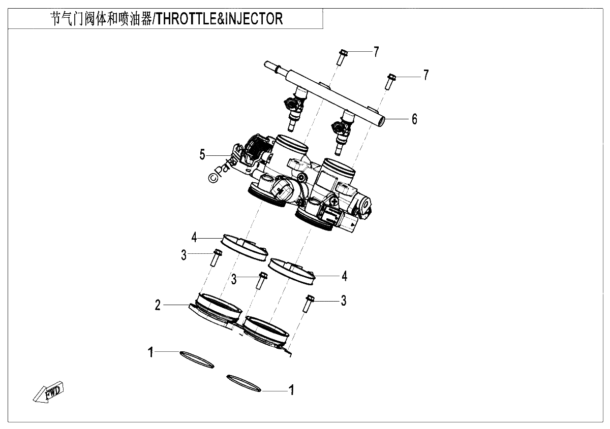 Diagrama de THROTTLE INJECTOR