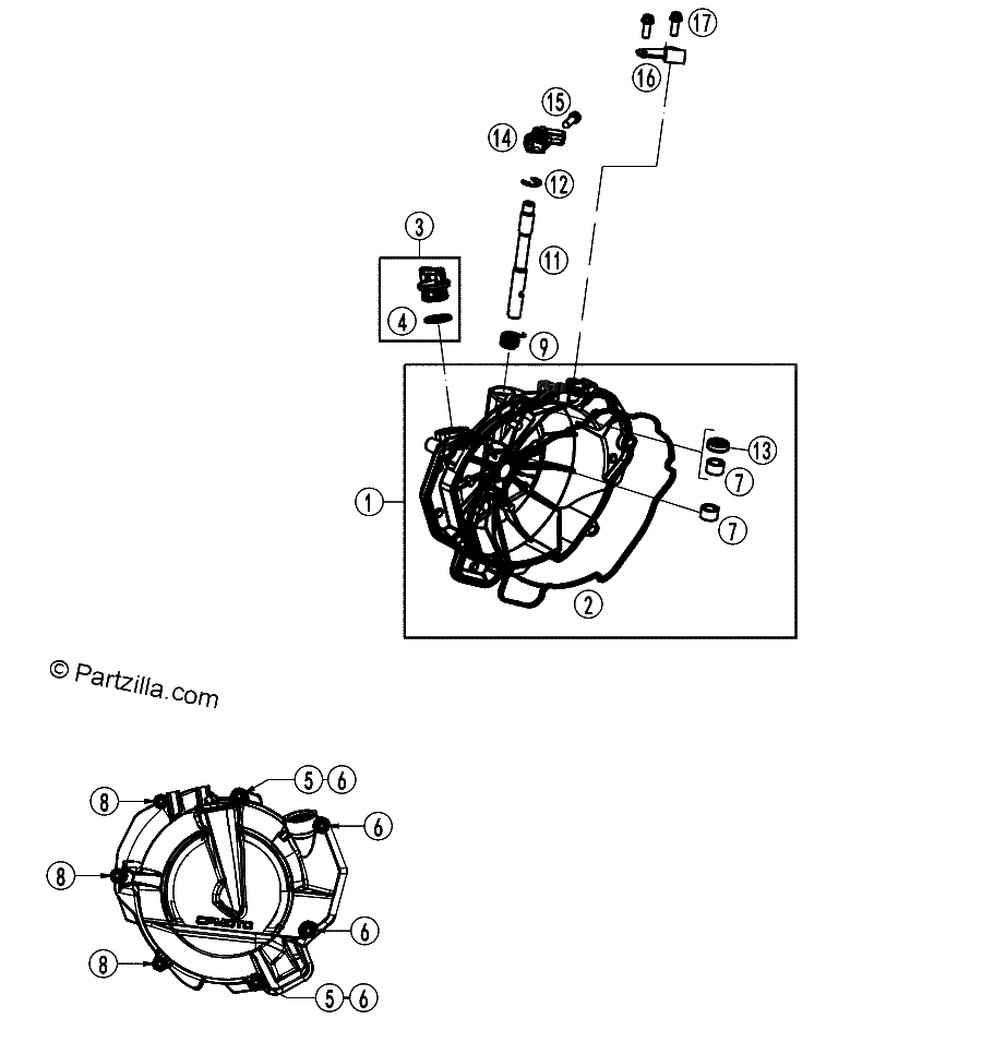 Diagrama de CLUTCH COVER