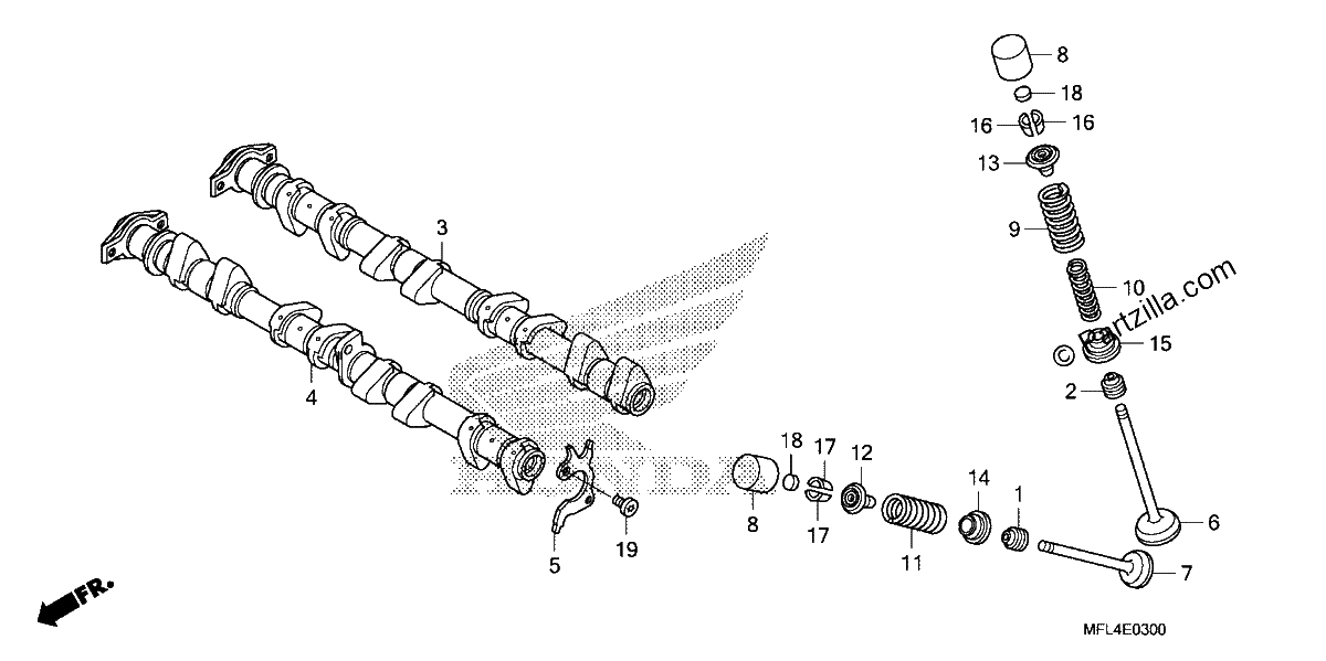 Diagrama de CAMSHAFT VALVE