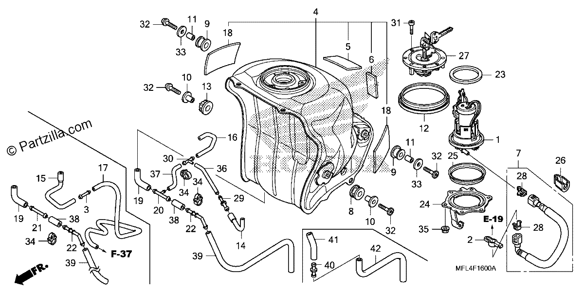Diagrama de FUEL TANK FUEL PUMP