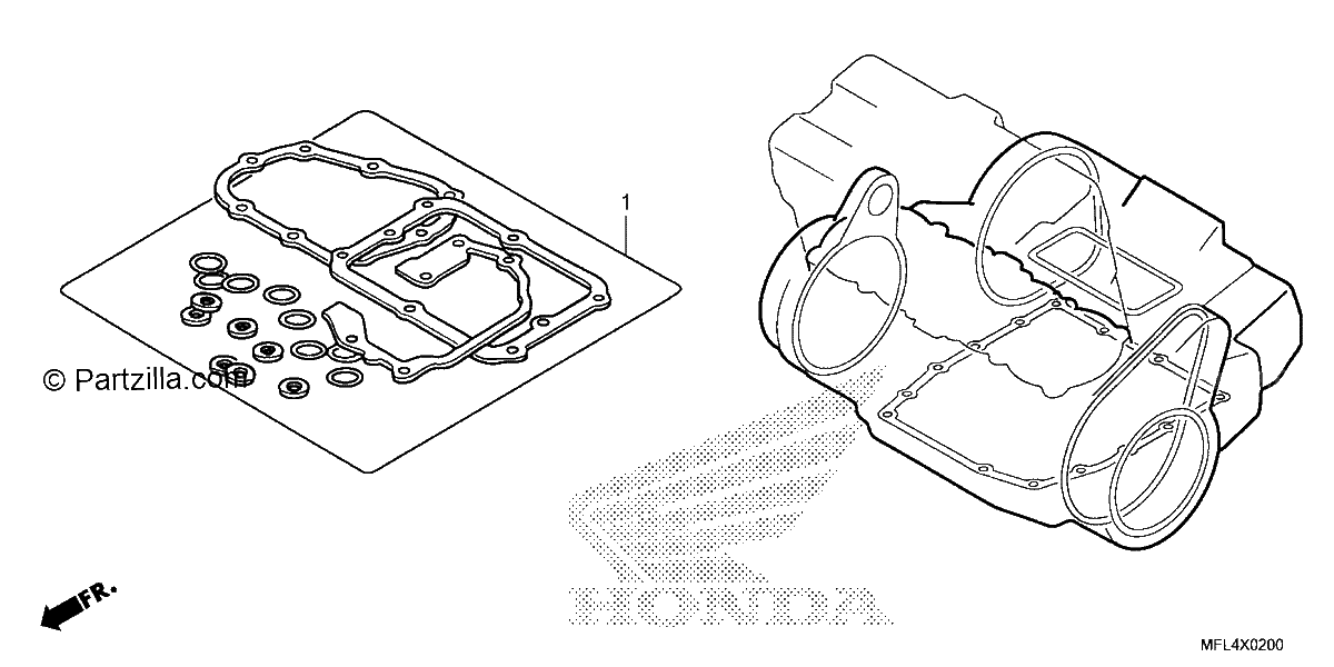 Diagrama de GASKET KIT B