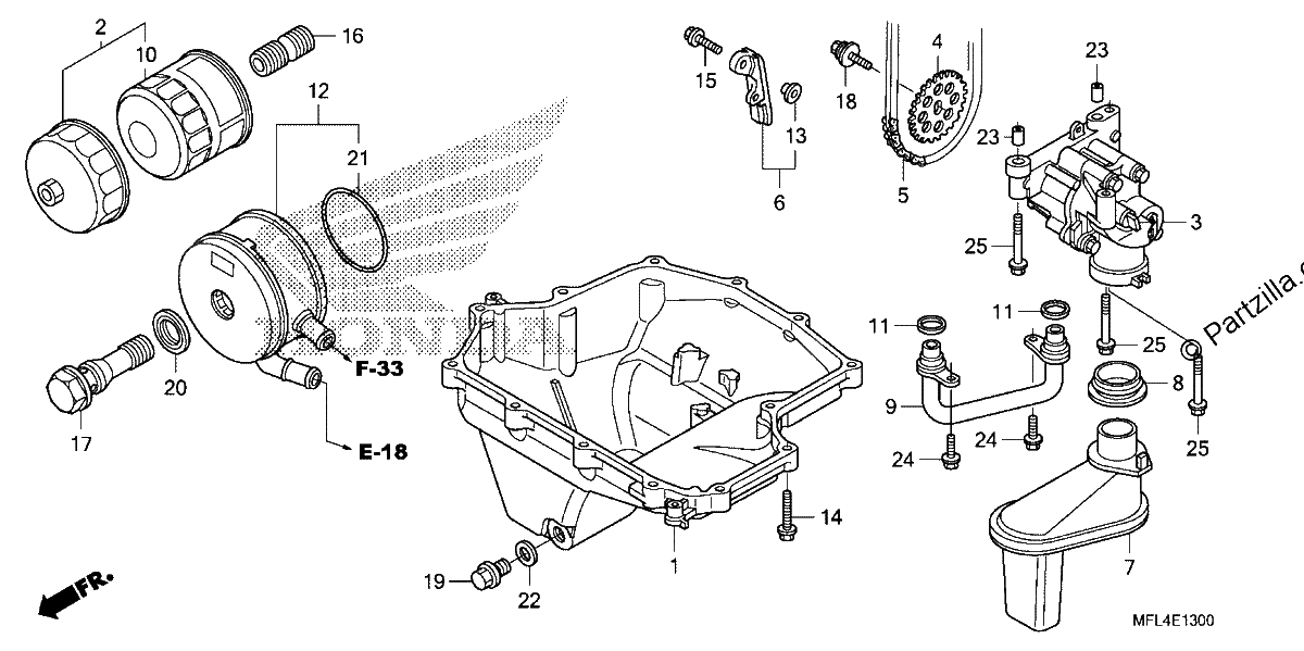 Diagrama de OIL PAN OIL PUMP