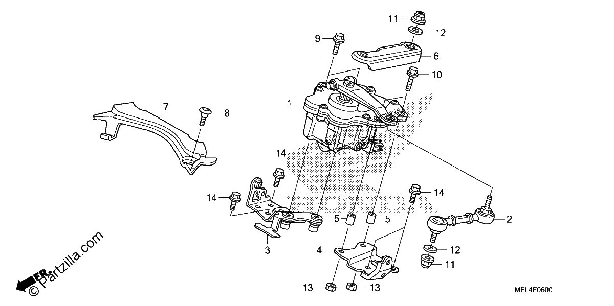 Diagrama de STEERING DAMPER