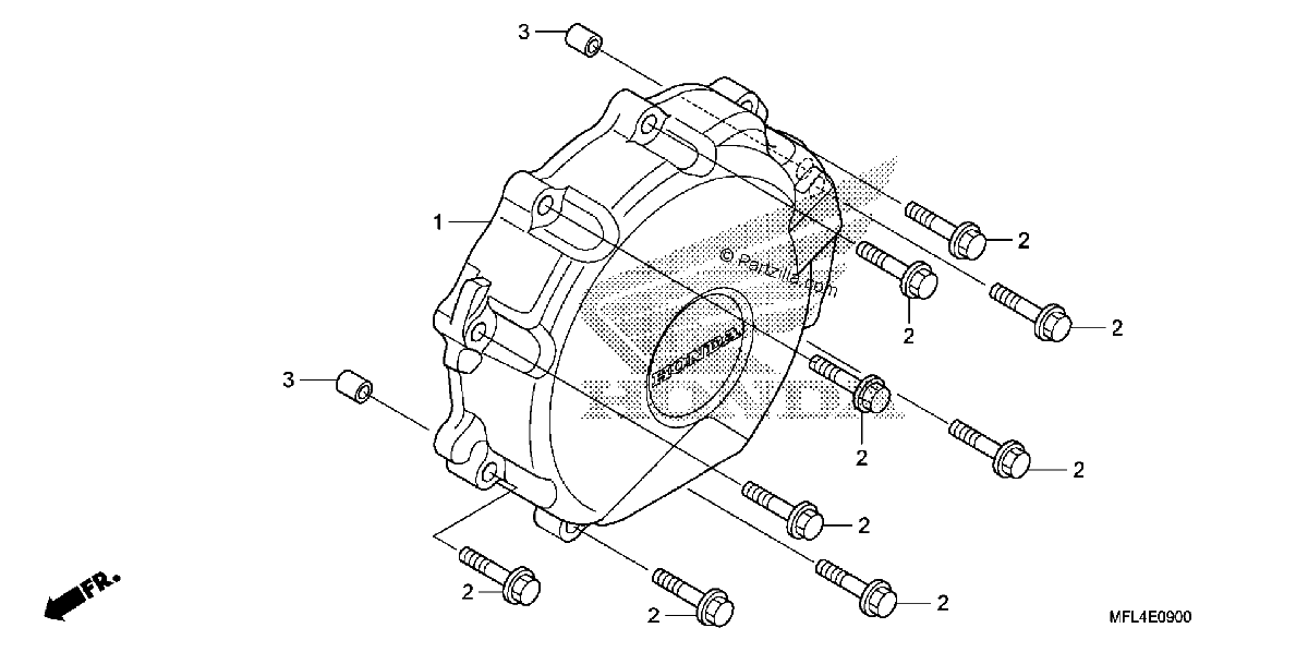 Diagrama de ALTERNATOR COVER CBR1000RR
