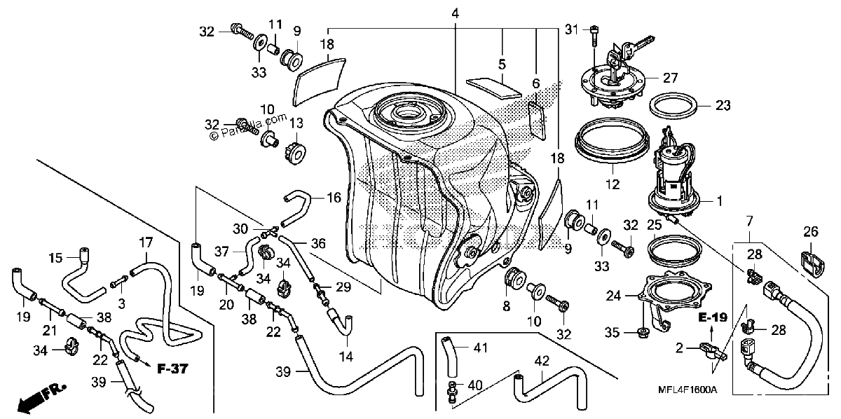 Diagrama de FUEL TANK FUEL PUMP