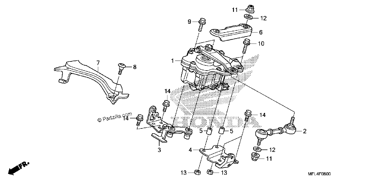 Diagrama de STEERING DAMPER
