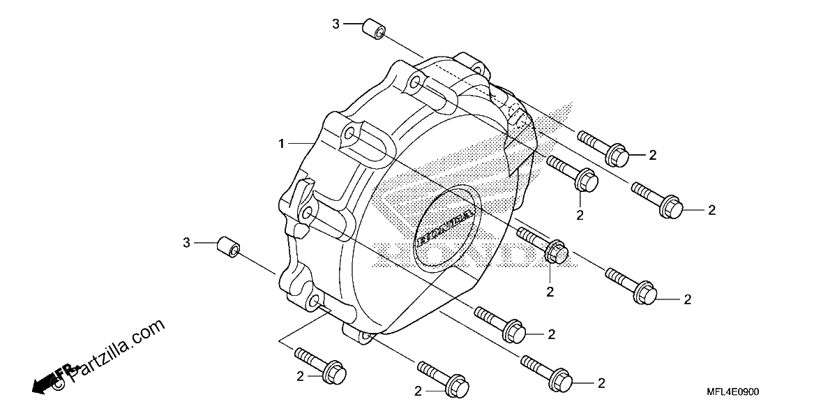 Diagrama de ALTERNATOR COVER CBR1000RR