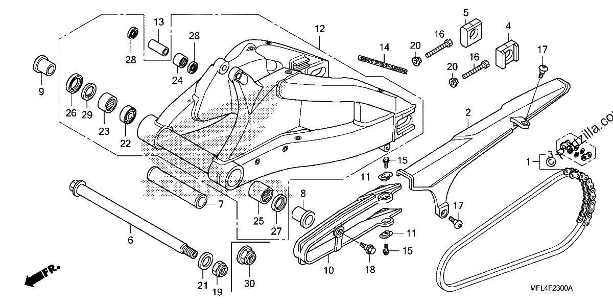 Diagrama de SWINGARM