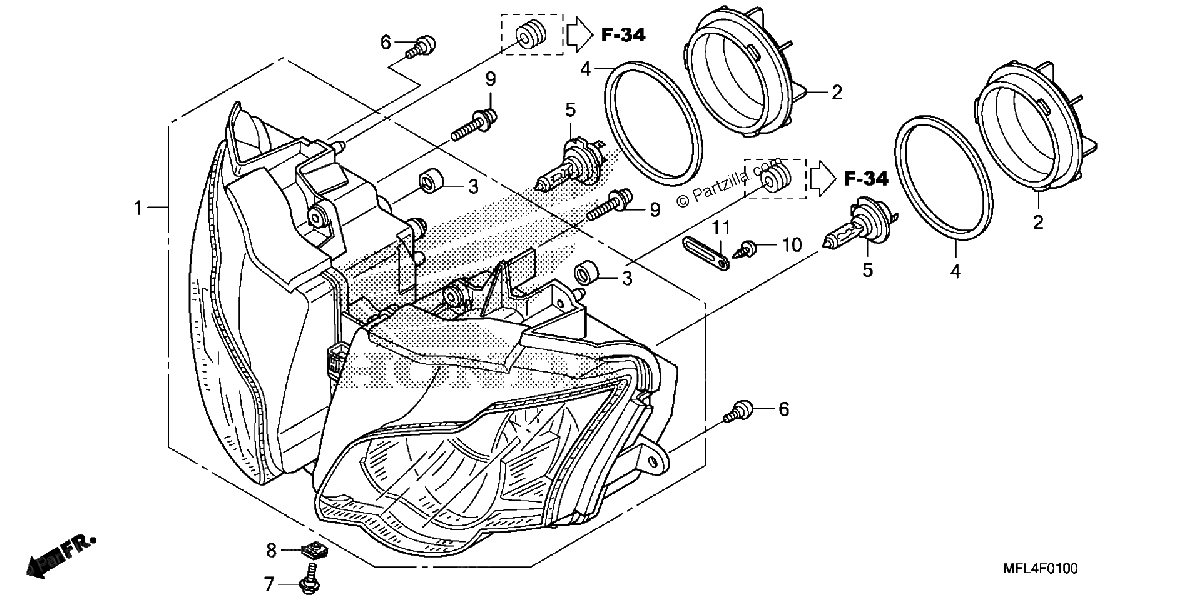 Diagrama de HEADLIGHT