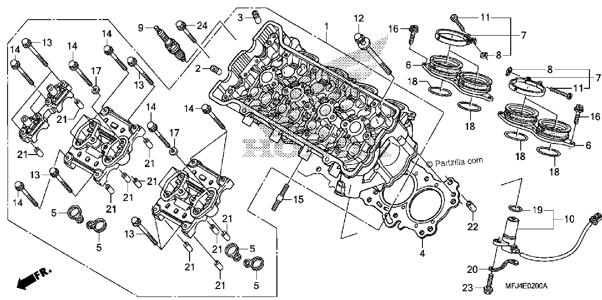 Diagrama de CYLINDER HEAD