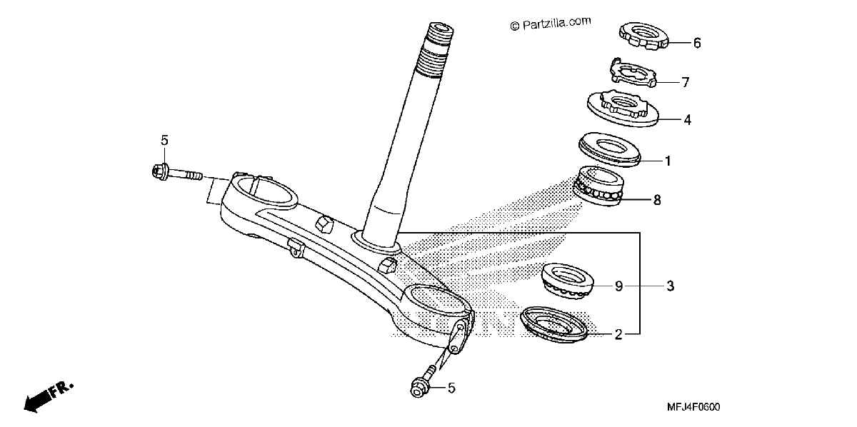 Diagrama de STEERING STEM