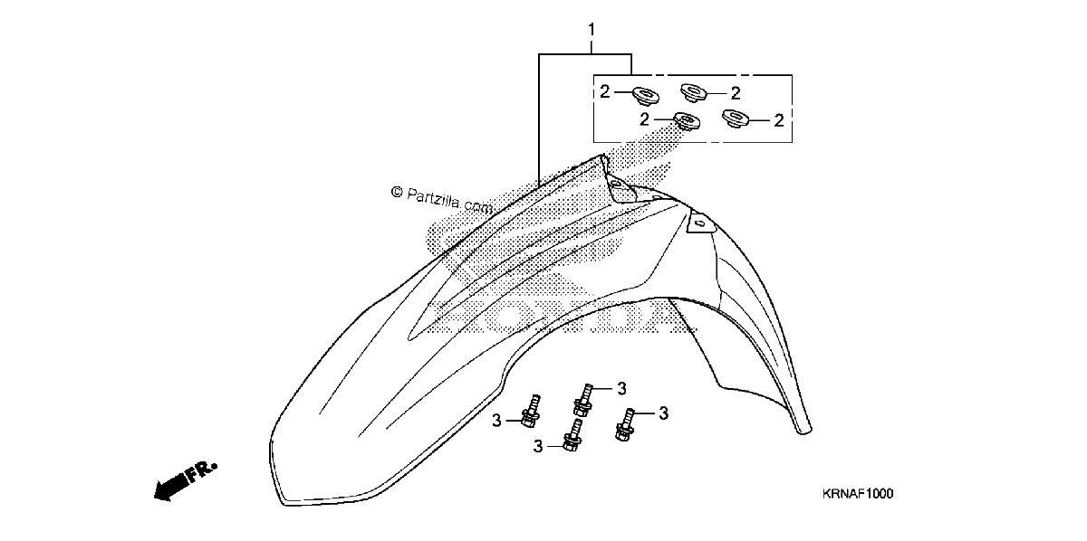 Diagrama de FRONT FENDER