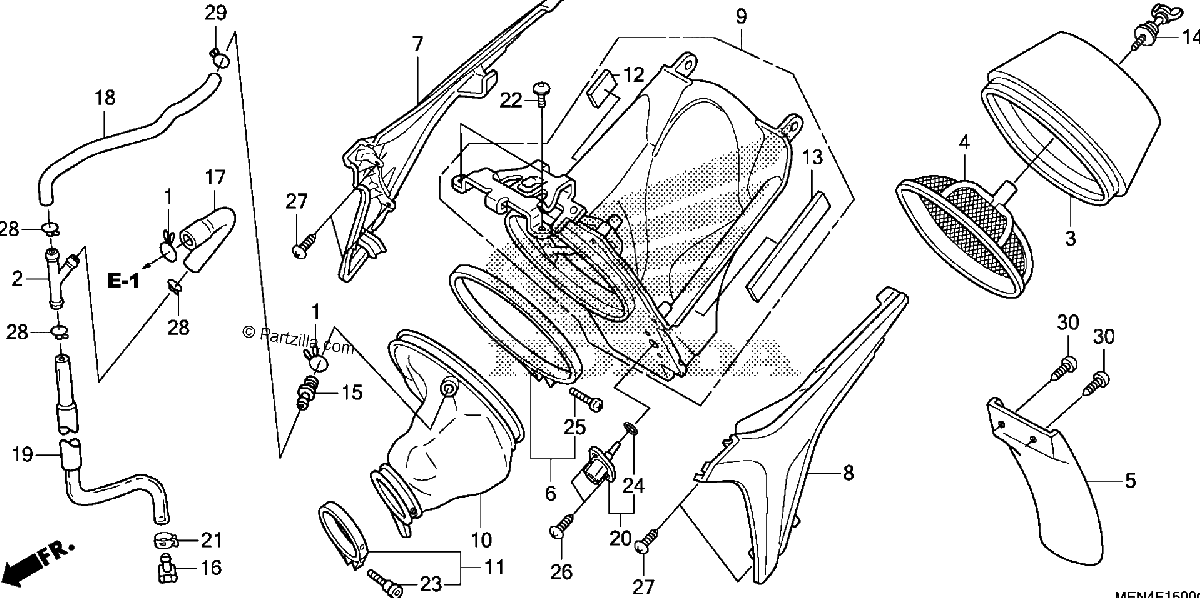 Diagrama de AIR CLEANER