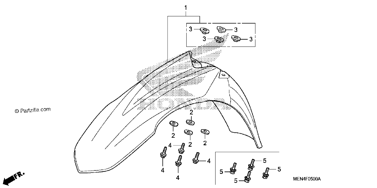 Diagrama de FRONT FENDER