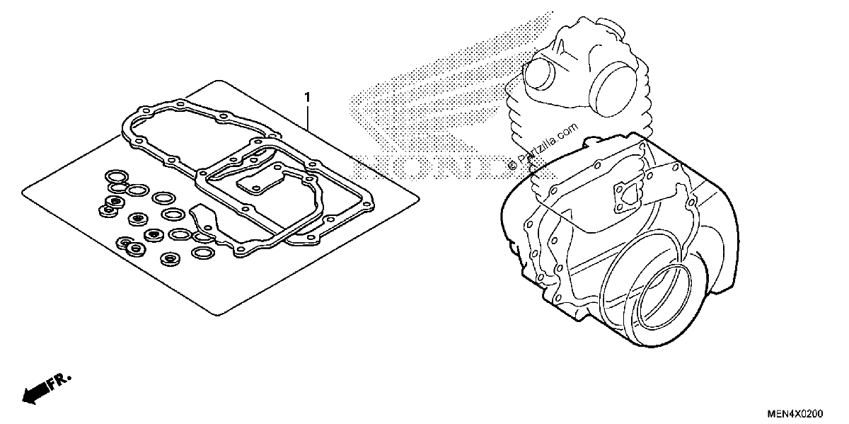 Diagrama de GASKET KIT B